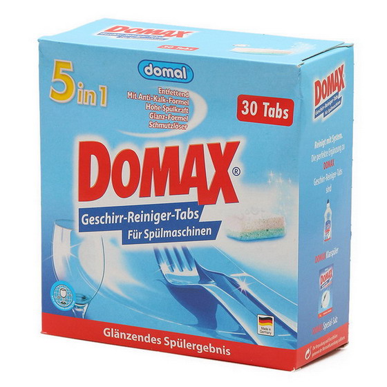 Viên rửa bát Domax – 5 in 1, 1 hộp 30 viên dùng cho máy rửa bát